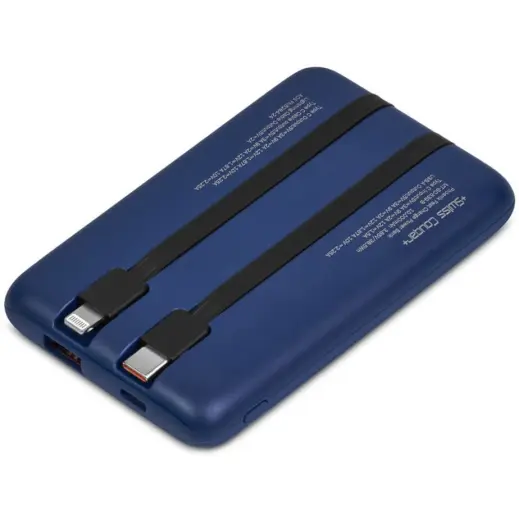 Swiss Cougar Phoenix Fast Charge 22.5W Power Bank - 10000mAh Navy Bottom